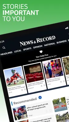 News & Record android App screenshot 2